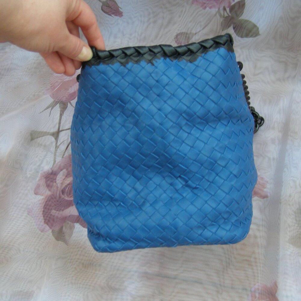 NEW Bottega Veneta Intrecciato Blue Leather Bag - Picture 4 of 16